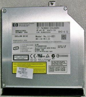 HP PAVILION DV2000 DV6000 DV9000 DVD&Acirc;&plusmn;RW MULTI DRIVE UJ-851 431410-001 w/ LIGHTSCRIBE