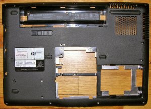 HP PAVILION DV6000 DV6500 DV6565 BOTTOM CASE BASE w/ COA 431426-001