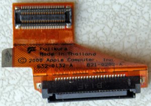 APPLE MAC POWERBOOK G4 TITANIUM 15" DVD CD CDRW FLEX CABLE 632-0132-A