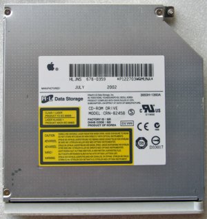 GENUINE APPLE MAC iBOOK G3 12" 14" CD ROM DRIVE CRN-8245B 678-0389A