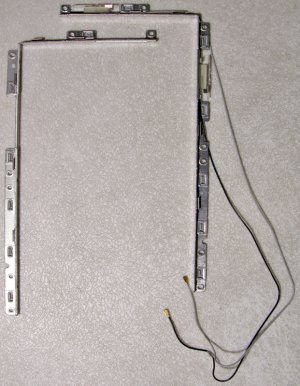 GENUINE APPLE MACBOOK 13.3" LCD BRACKETS w/ WiFi ANTENNA CABLES A1181