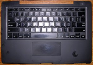 GENUINE APPLE BLACK MACBOOK A1181 13.3" KEYBOARD PALMREST TOUCHPAD MOUSE ASSY