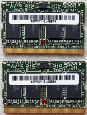 SONY VAIO VGN S150 S160 S170 S260 S270 S360P 512MB RAM MEMORY 2AMDM