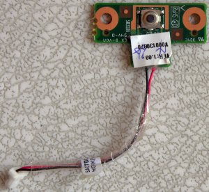 TOSHIBA L305 L305D POWER BUTTON SWITCH BOARD V000130870