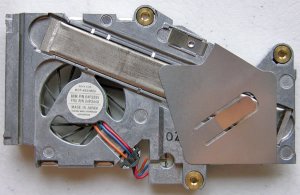 IBM T20 T21 CPU PROCESSOR HEATSINK & FAN P/N 04P3295