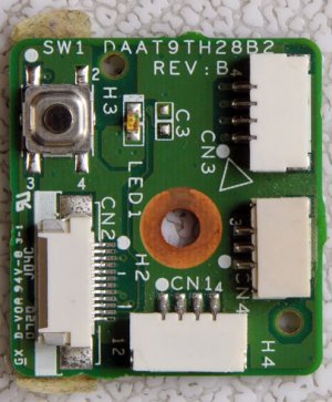 HP DV9000 POWER BUTTON BOARD DAAT9TH28B2 33AT9BB0002