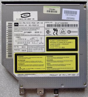 COMPAQ 2100 2500 DVD CDRW COMBO DRIVE SD-R2312 319422