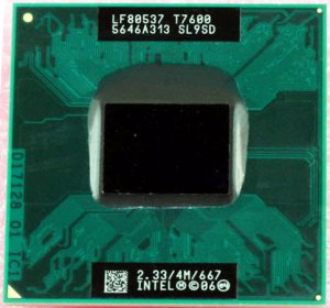 Intel Core 2 Duo T7600 2.3 GHz 667 FSB laptop CPU SL9SD