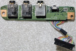 HP PAVILION DV9000 SERIES AUDIO SOUND BOARD DA0AT5AB8D0 REV: C w/ CABLE