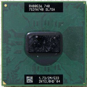 HP PAVILION DV1000 INTEL PENTIUM M 1.73GHz CPU SL7SA