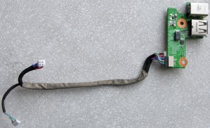 GENUINE HP PAVILION DV6000 USB AND DC IN JACK 90W BOARD W/ CABLE DAAT8TB18A1