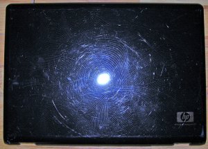 HP PAVILION DV6000 DV6500 DV6565 15.4" LCD COVER 431359-001 w/ WIFI & MIC CABLES.