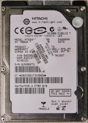HP DV2000 DV6000 DV9000 160GB HD HARD DRIVE 449932-001