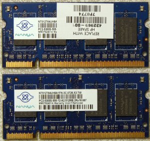 HP PAVILION DV2000 DV6000 DV9000 1GB LAPTOP RAM 432969-001