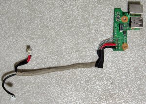 GENUINE HP PAVILION DV6000 USB DC IN JACK BOARD w/ CABLE DDAT8APB2003807