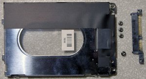 HP PAVILION DV9000 DV6000 DV6700 HD HARD DRIVE CADDY w/ SCREWS & CONNECTOR 434106 -001