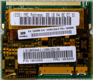 IBM THINKPAD T21 T22 T23 A30 A31 X20 PCI MODEM & NIC NETWORKING CARD 19K5888 / 19K5886