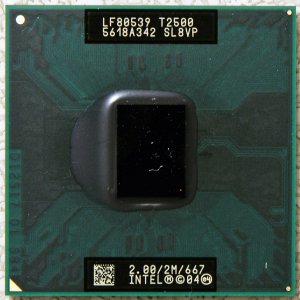 IBM THINKPAD T60 DELL LATITUDE D620 INTEL CORE DUO 2.0GHz CPU SL8VP T2500