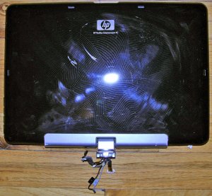 HP PAVILION TX1000 SERIES LCD BACK COVER WITH SPEAKERS CABLES & WEBCAM 441402