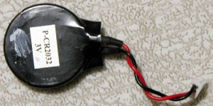 DELL LATITUDE D620 BIOS CMOS RTC BATTERY P-CR2032 3V