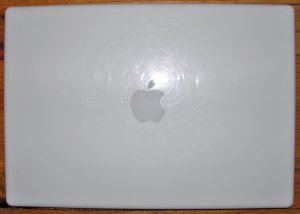 GENUINE OEM APPLE WHITE MACBOOK 13.3"  LCD SCREEN COVER / LID