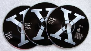 GENUINE OEM APPLE MAC OS X PANTER VERSION 10.3 (3 DISC)