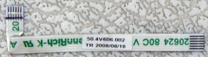 GATEWAY P-7801U P-78 POWER SWITCH CABLE 50.4V606.002