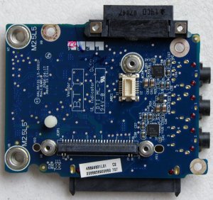 DELL XPS M1210 SATA HDD OPTICAL DRIVE AUDIO JACK BOARD LS-3001P