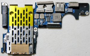 MACBOOK PRO USB AUDIO IO DC JACK BOARD A1260 820-2273-A