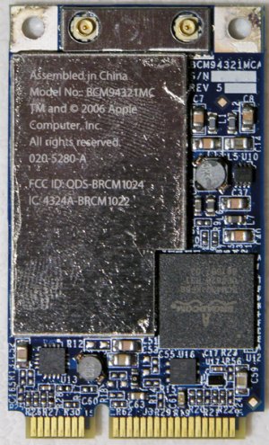 GENUINE APPLE OEM MACBOOK PRO 15" PCI WIFI CARD 020-5280-A 607-2052-A