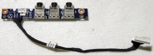 HP PAVILION DV4 DV7 SERIES AUDIO JACK BOARD LS-4081P 486840-001 w/ CABLE
