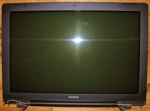 BLACK MACBOOK 13.3" WXVGA GLOSSY LCD SCREEN ASSEMBLY