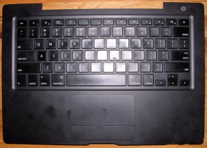 APPLE BLACK MACBOOK 13.3" PALMREST KEYBOARD MOUSE ASSY