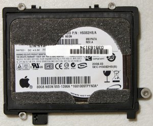 MACBOOK AIR 80GB PATA HD HARD DRIVE HS082HB/A 655-1396A