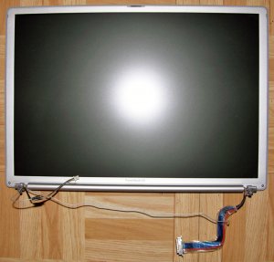 GENUINE OEM APPLE MAC POWERBOOK G4 15.4" 1.5GHz COMPLETE LCD SCREEN ASSEMBLY