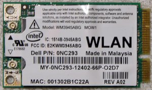 DELL D620 D630 E1705 1520 XPS M1210 WIRELESS WIFI NC293
