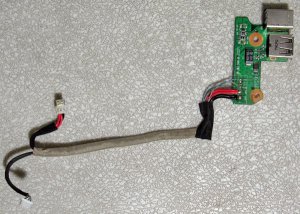 HP DV6000 USB DC IN JACK BOARD w/ CABLE DDAT8APB2003807