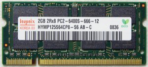 OEM HYNIX HP DV4 2GB RAM PC2-6400S 482169 HYMP125S64CP8