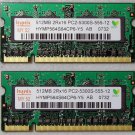 DELL XPS M1210 1GB 2X512MB RAM PC2-5300S HYMP564S64CP6