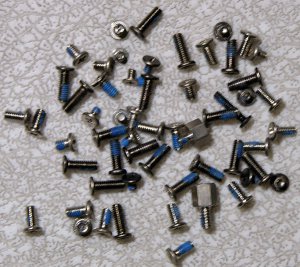 GATEWAY MA MA2 MX6124 MX6650 COMPLETE SCREW SCREWS SET