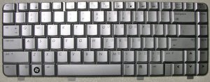 OEM HP DV4 SILVER LAPTOP KEYBOARD 486901 PK1303Y0500
