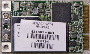 HP DV2000 DV6000 DV9000 MINI PCI WIFI CARD 434661-001