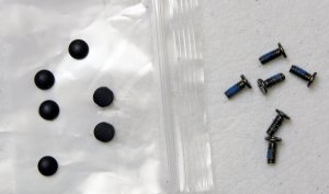GATEWAY M SERIES SA1 SA6 15.4" LCD BEZEL SCREWS w/ RUBBER COVERS 6X