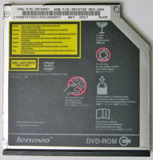 OEM IBM THINKPAD LENOVO T60 T60P T61 R60 R61 DVD-ROM DRIVE 39T2681 39T2732
