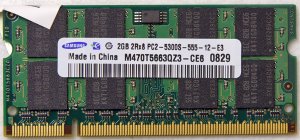 SAMSUNG HP PAVILION DV2000 DV6000 DV9000 2GB LAPTOP RAM 455739-001 M470T5663QZ3