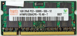 HYNIX HP PAVILION DV2000 DV6000 DV9000 1GB LAPTOP RAM 452062-001 HYMP512S64CP8