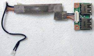 HP PAVILION DV2000 DV2500 DV2700 DUEL USB BOARD w/ CABLE 50.4F530.003