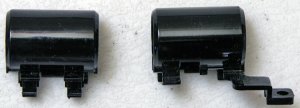 HP PAVILION DV2000 DV2500 DV2700 14.1" BLACK LCD HINGE COVERS RIGHT & LEFT SET