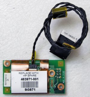 HP PAVILION DV2000 DV2500 DV2700 PCI MODEM CARD w/ CABLE & RJ11 JACK 463971-001