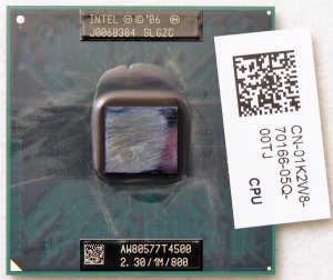 DELL INSPIRON 1545 INTEL DUAL CORE T4500 2.30GHz CPU SLGZC 800MHz 1K2W8 / 01K2W8